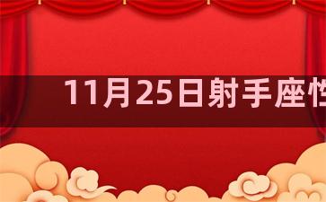 11月25日射手座性格