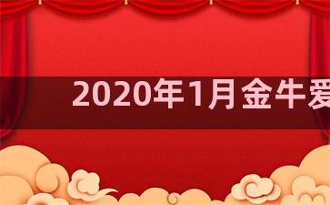 2020年1月金牛爱情