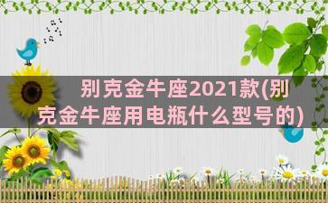 别克金牛座2021款(别克金牛座用电瓶什么型号的)