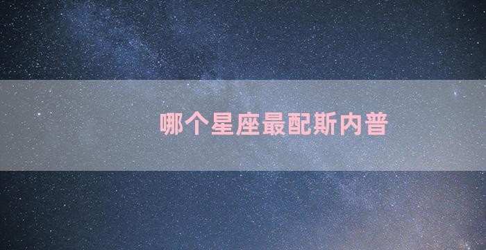 哪个星座最配斯内普