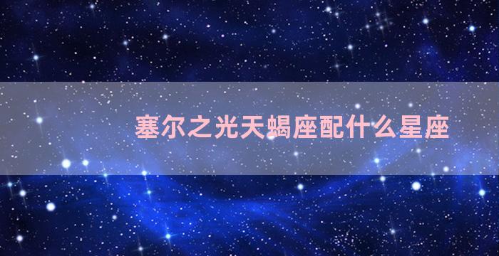 塞尔之光天蝎座配什么星座