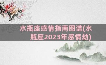 水瓶座感情指南图谱(水瓶座2023年感情劫)