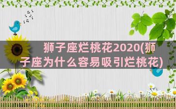 狮子座烂桃花2020(狮子座为什么容易吸引烂桃花)