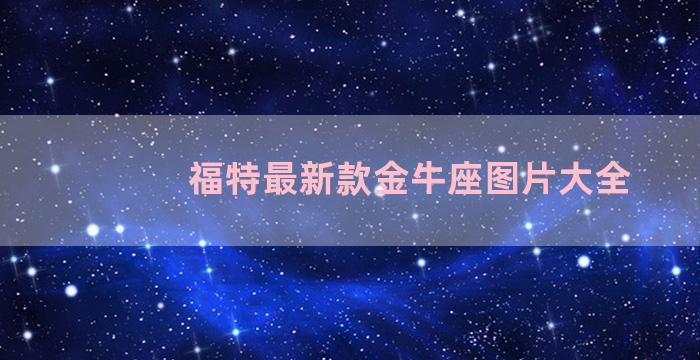 福特最新款金牛座图片大全