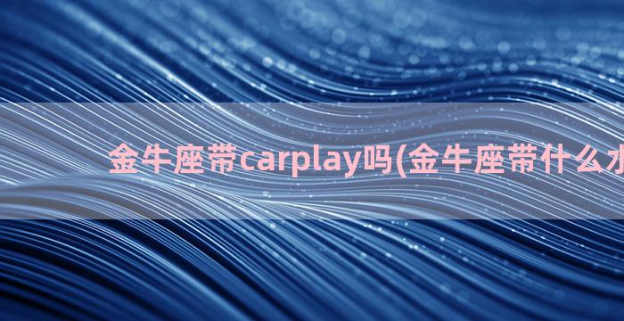 金牛座带carplay吗(金牛座带什么水晶石)